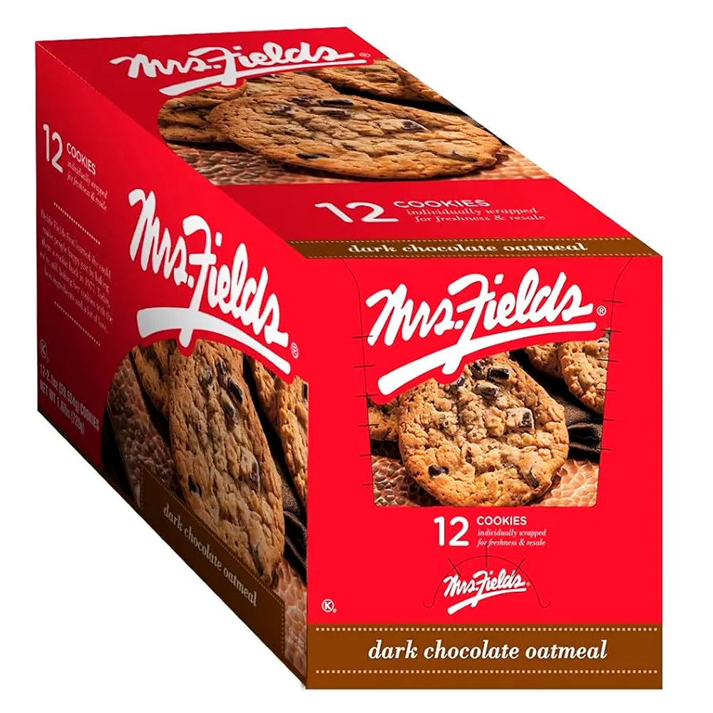 Mrs. Fields Dark Chocolate Oatmeal 2.1oz - 12ct