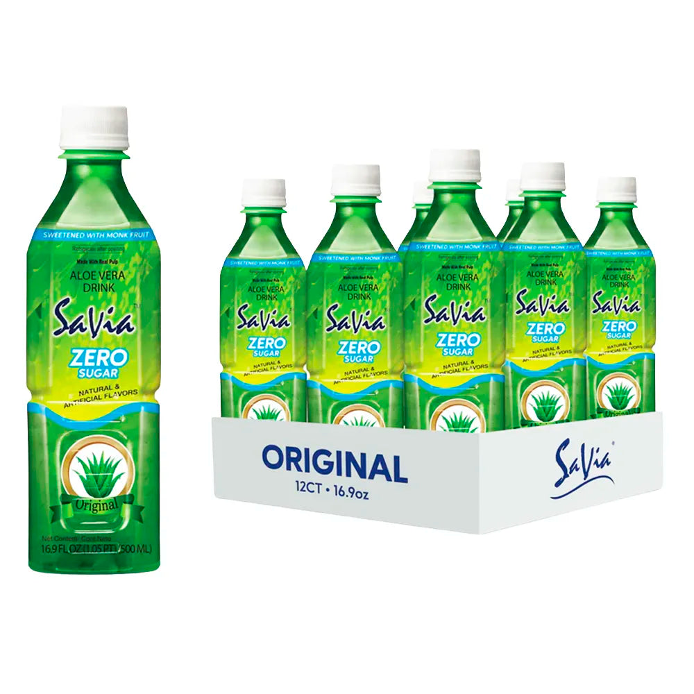 Savia Aloe Vera Original Drink 16.9oz - 12ct