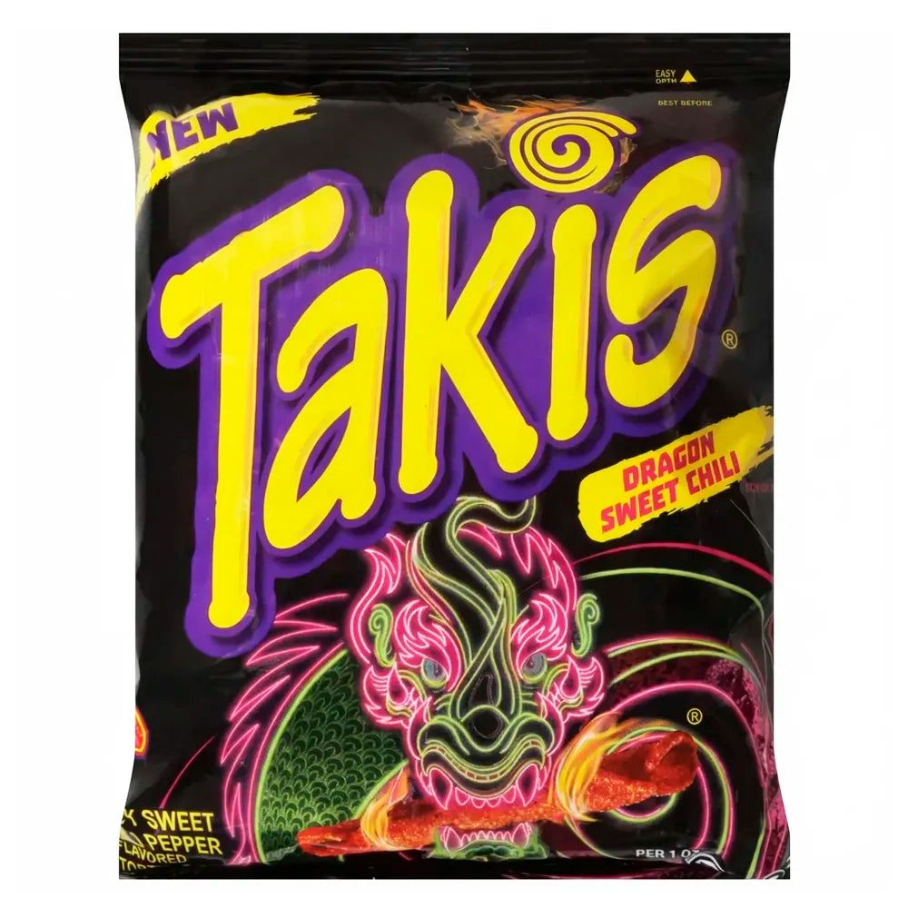 Takis Dragon Sweet Chilli snack bag