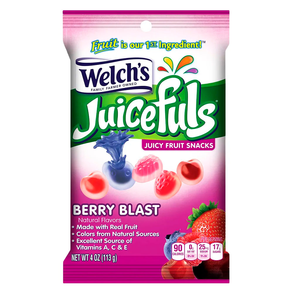 Welch's Juicefuls Berry Blast 4oz candy bag