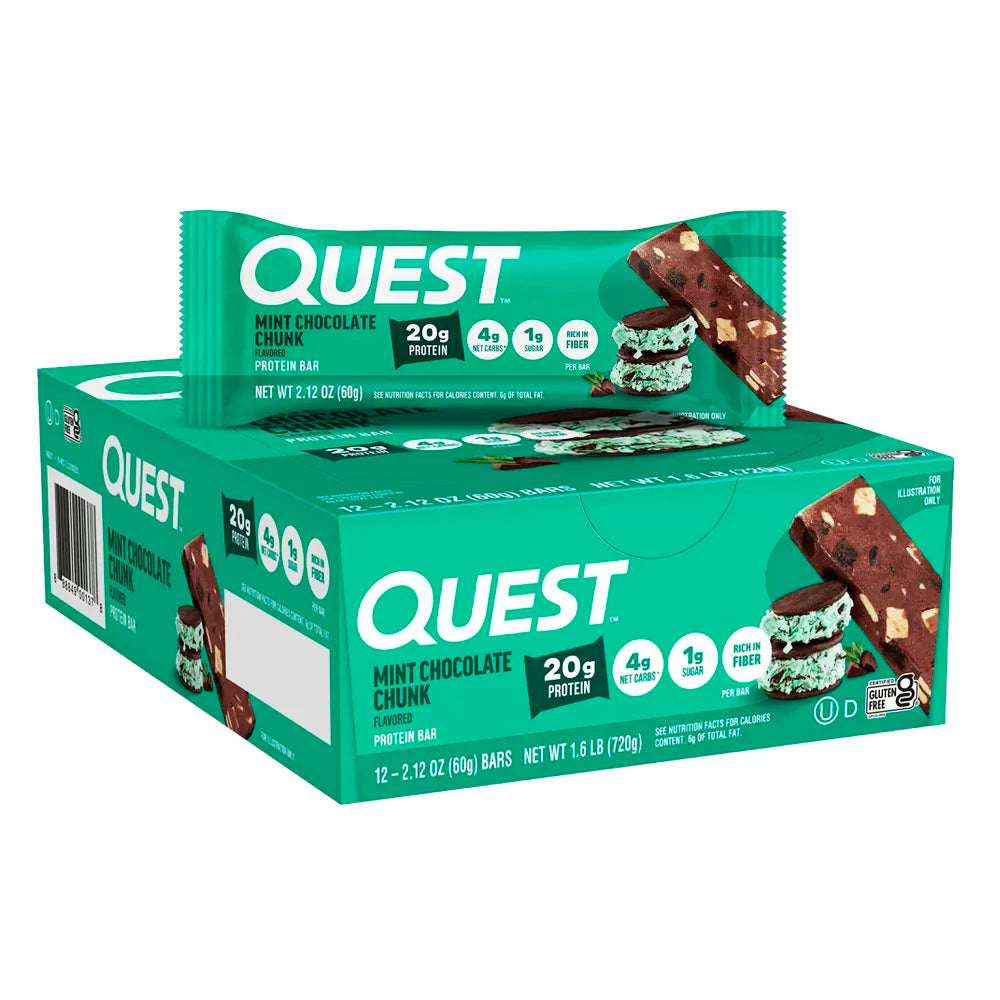 Quest Bar Mint Chocolate Chunk 2.12oz - 12ct