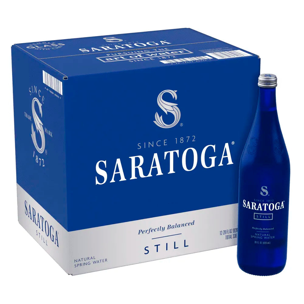 Saratoga Natural Spring Water 28oz - 12ct