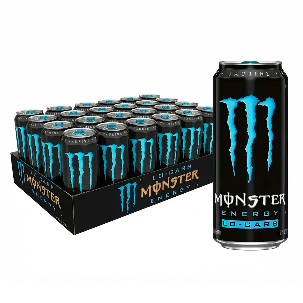 Monster Energy Lo Carb Blue 16oz - 24ct