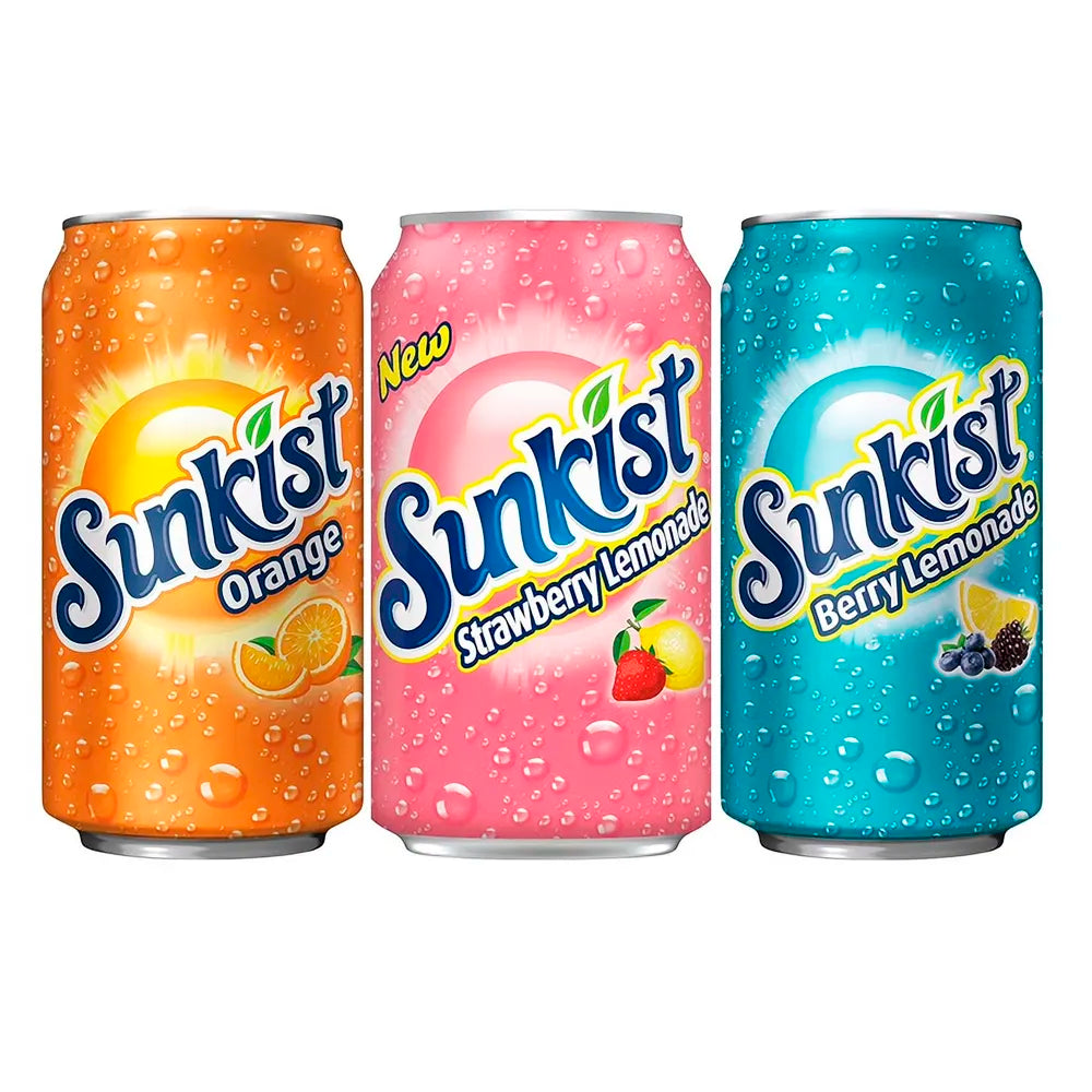 Sunkist Exotic Pop Can Assorted Flavors