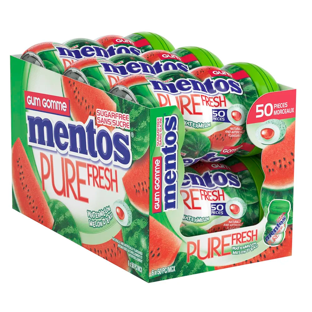 Mentos Pure Watermelon Gum - 6ct