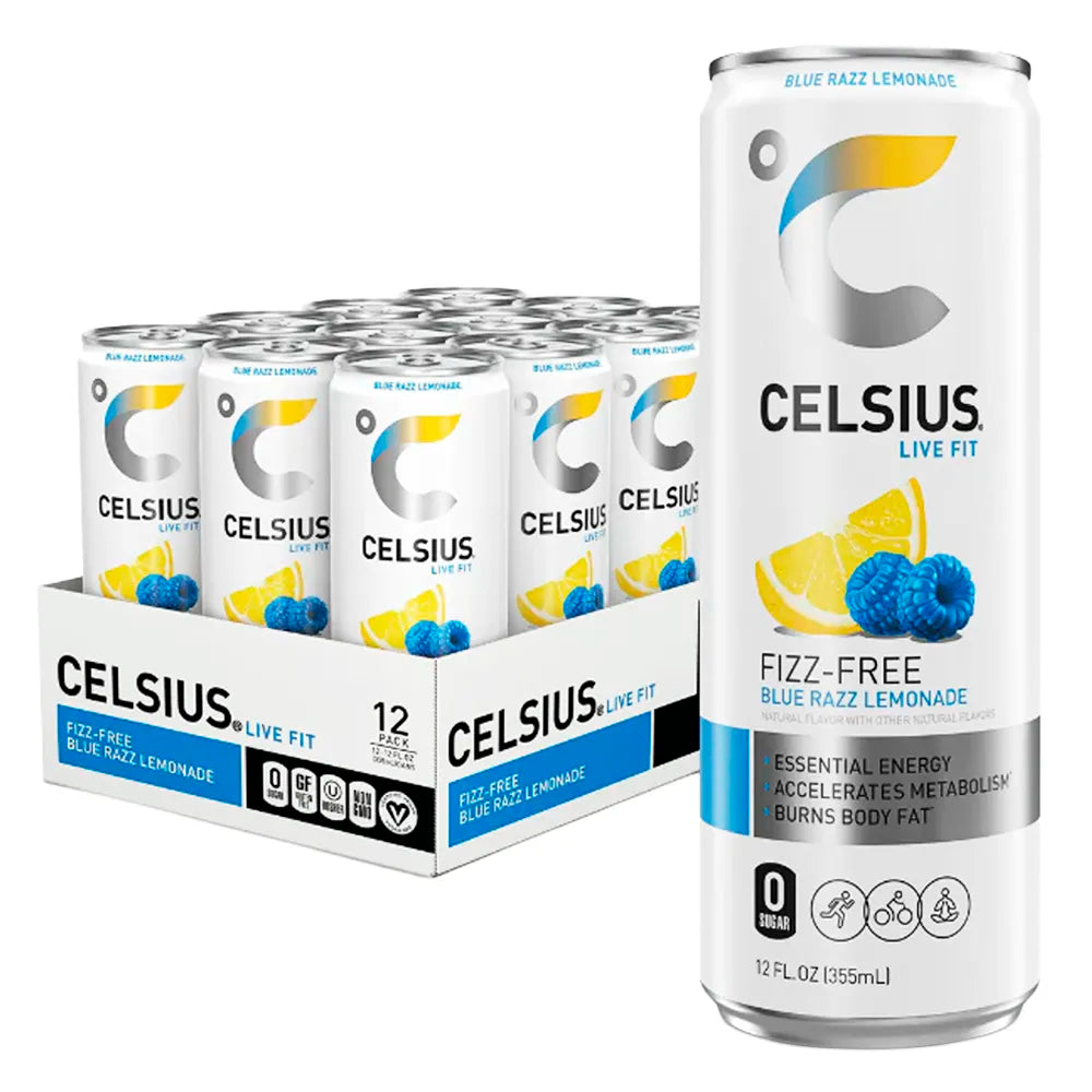 Celsius Blue Razz Lemonade Sparkling 12oz - 12ct