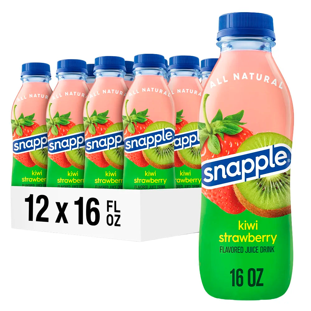 Snapple Kiwi Straw 16oz - 12ct
