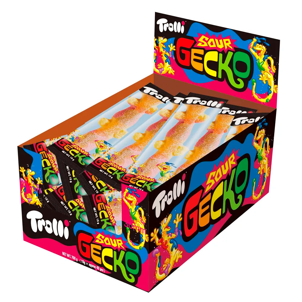 Trolli Gecko Sour Mini Candy 30 Pack