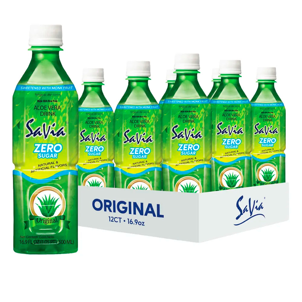 Savia Aloe Vera Zero Sugar Original Drink 16.9oz - 12ct