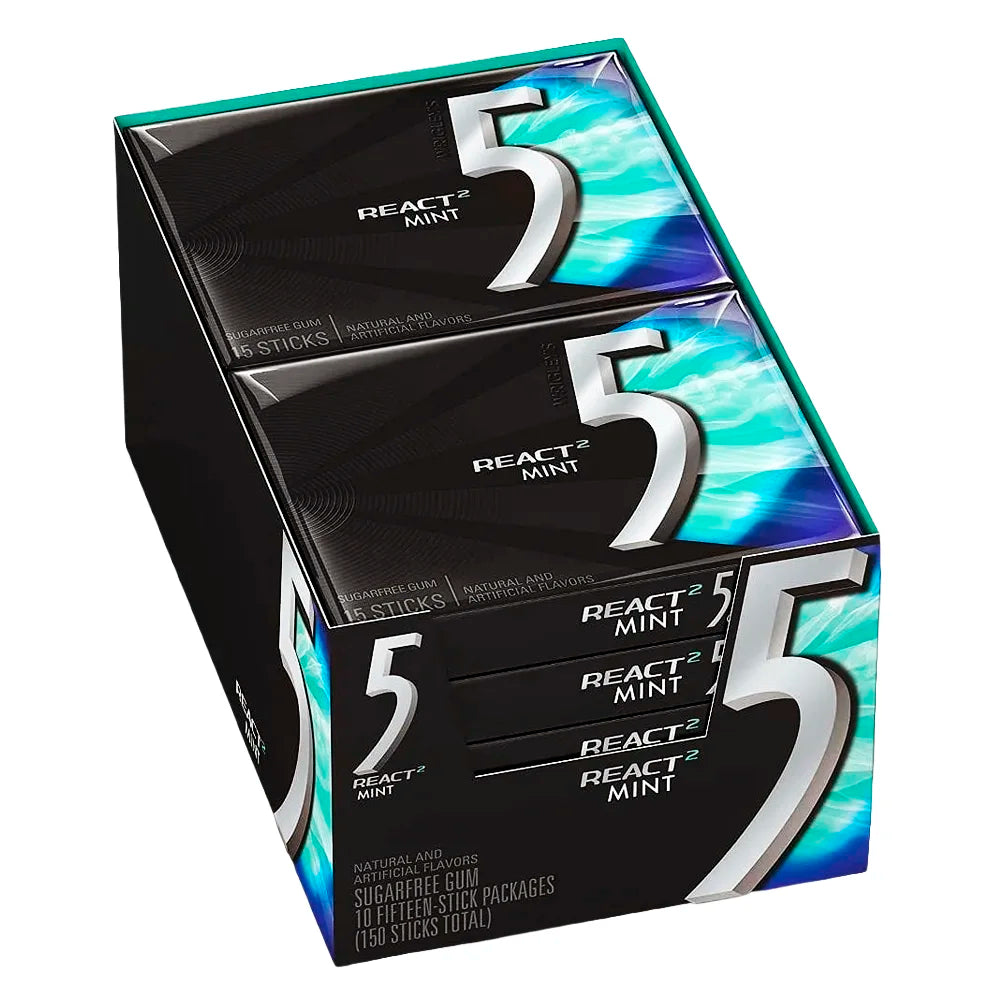 5 Gum React 2 Mint Party Pack - 10ct