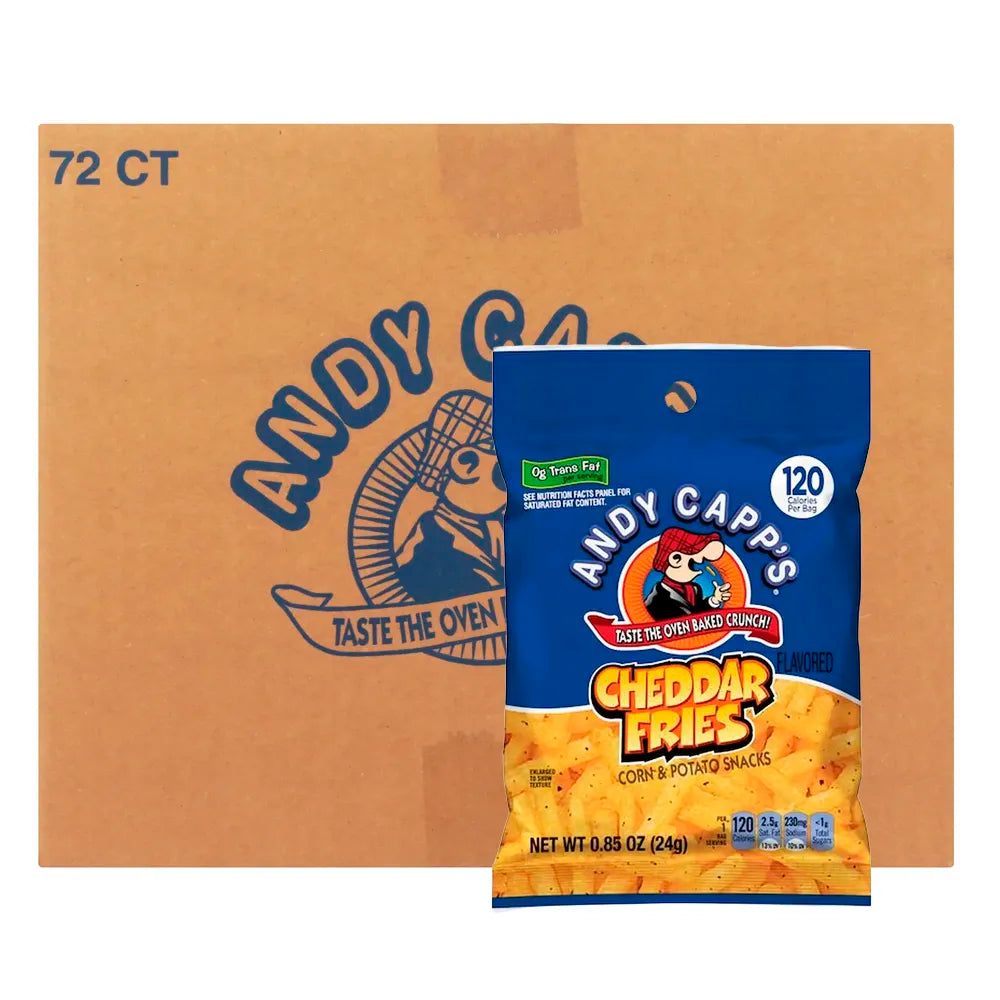 Andy Capp's Cheddar Fries 0.85oz - 72ct Pack