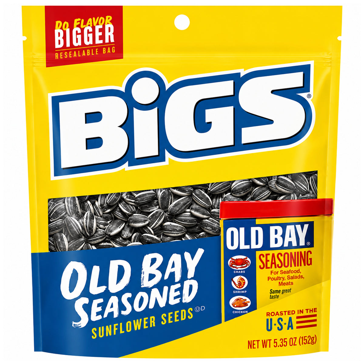 BIGS Old Bay Catch of the Day Seasoned Sunflower Seeds 5.35oz - Single