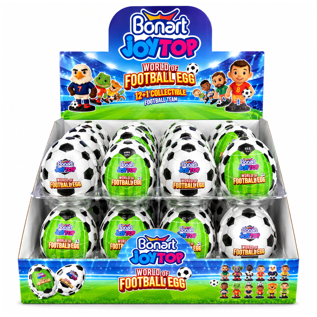 Bonart Joytop World of Football Egg with Toy 20g - 24ct