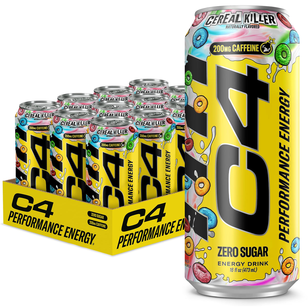C4 Performance Cereal Killer Energy Drink 16oz - 12ct