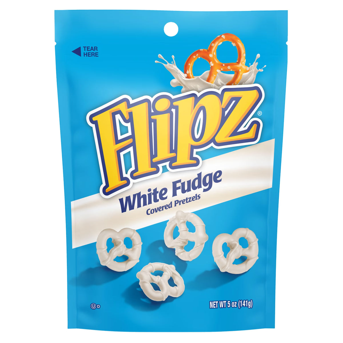 Flipz White Fudge Covered Pretzels 5oz
