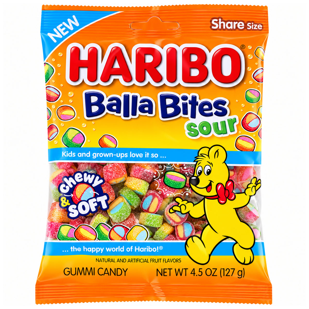 Haribo Balla Bites Sour 4.5oz Single