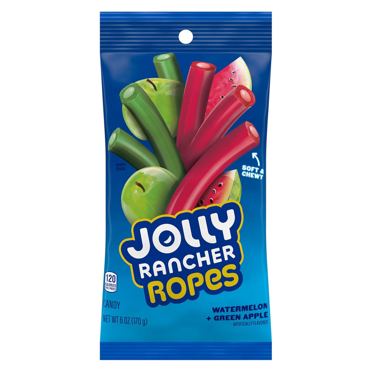 Jolly Rancher Watermelon + Green Apple Ropes 6oz Peg