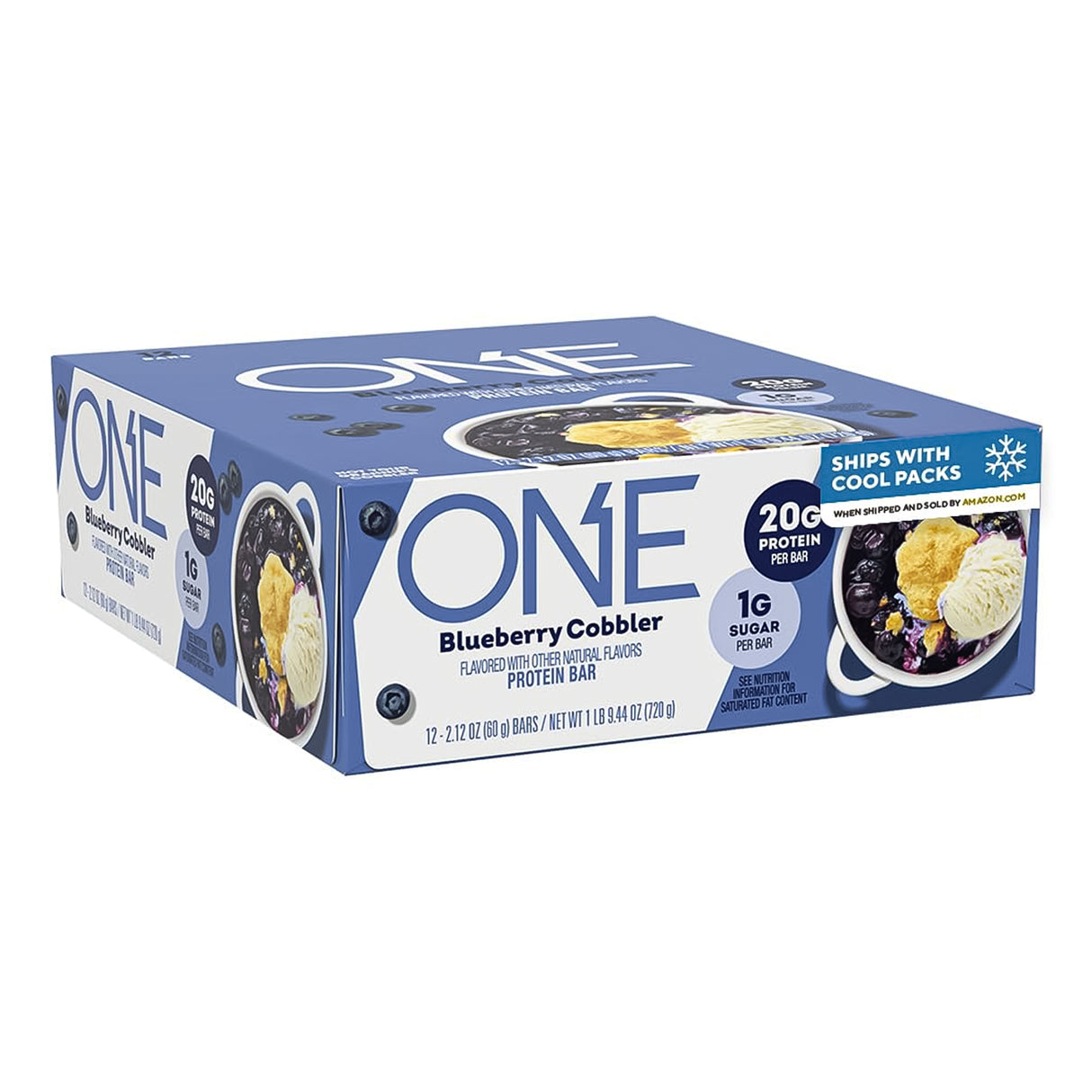 ONE Blueberry Cobbler Flavored Protein Bar 2.12oz - 12ct
