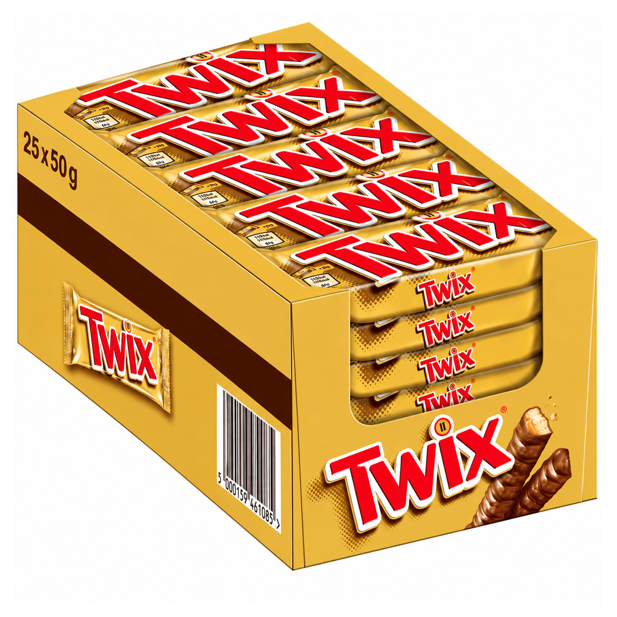 Twix Caramel Candy Bar 50g - 25ct