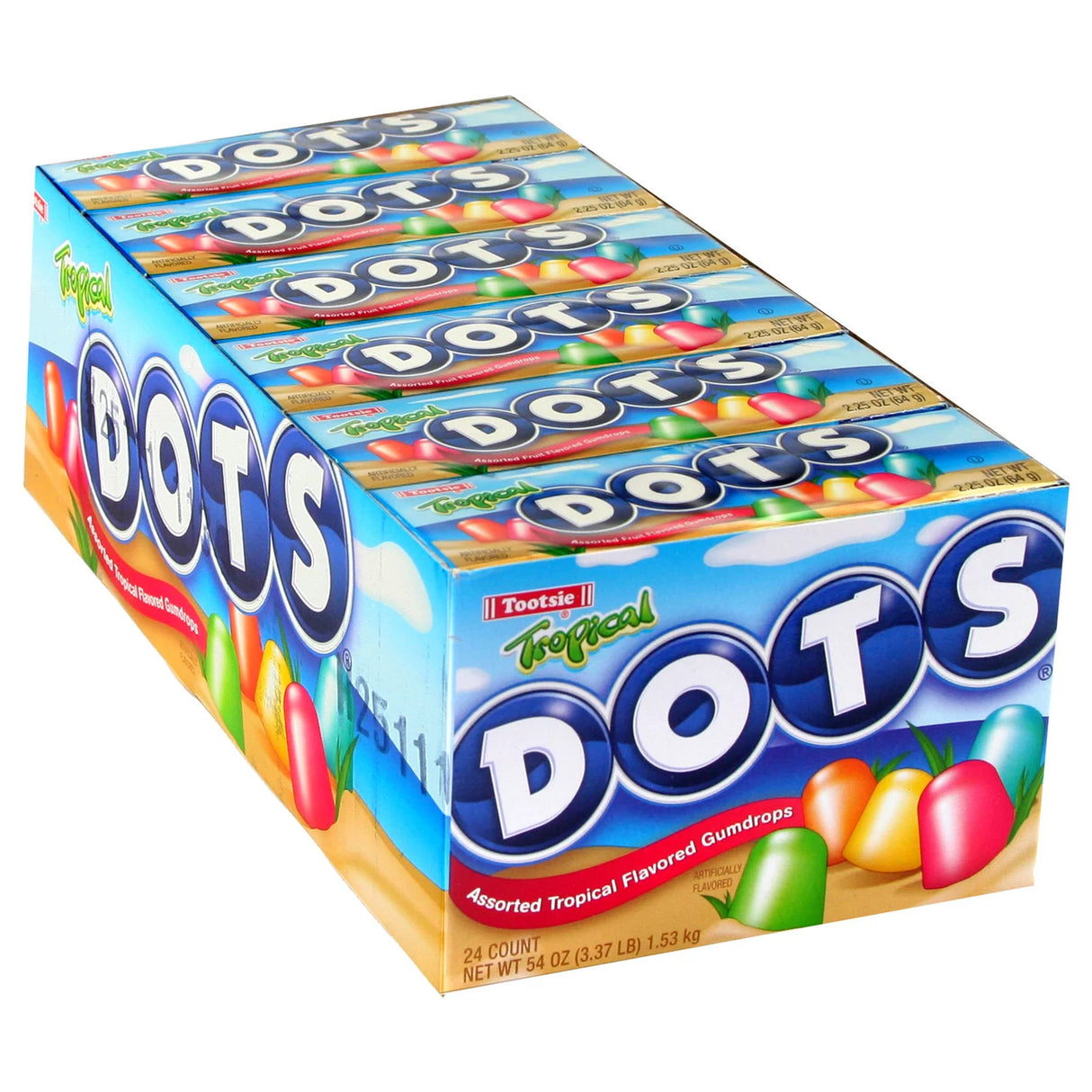 DOTS Tropical Gummy Candy 2.25oz - 24ct