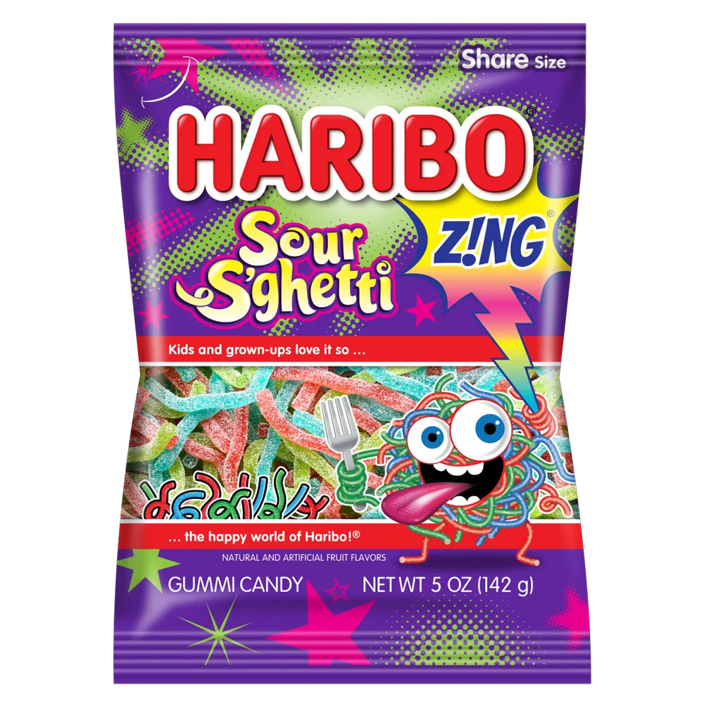 Haribo Sour S'ghetti 5oz - Single
