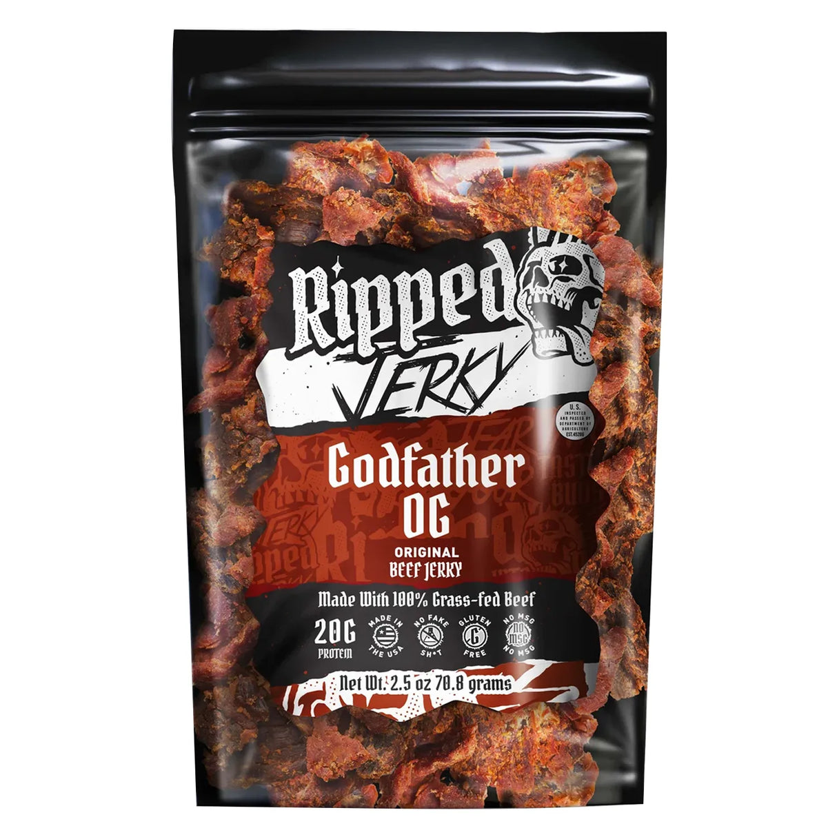 Ripped Jerky Godfather OG Original Beef Jerky