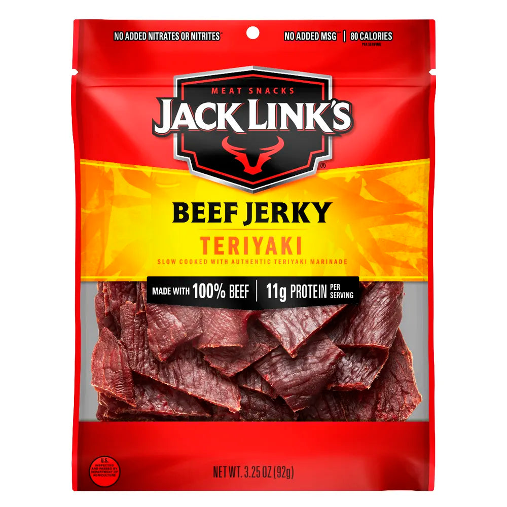 Jack Link's Beef Jerky Teriyaki 3.25oz - Single