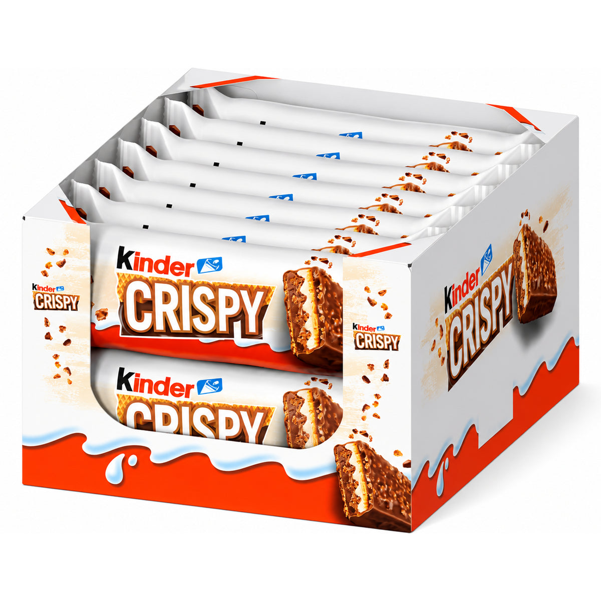 Kinder Crispy Chocolate Bars 34g - 14ct