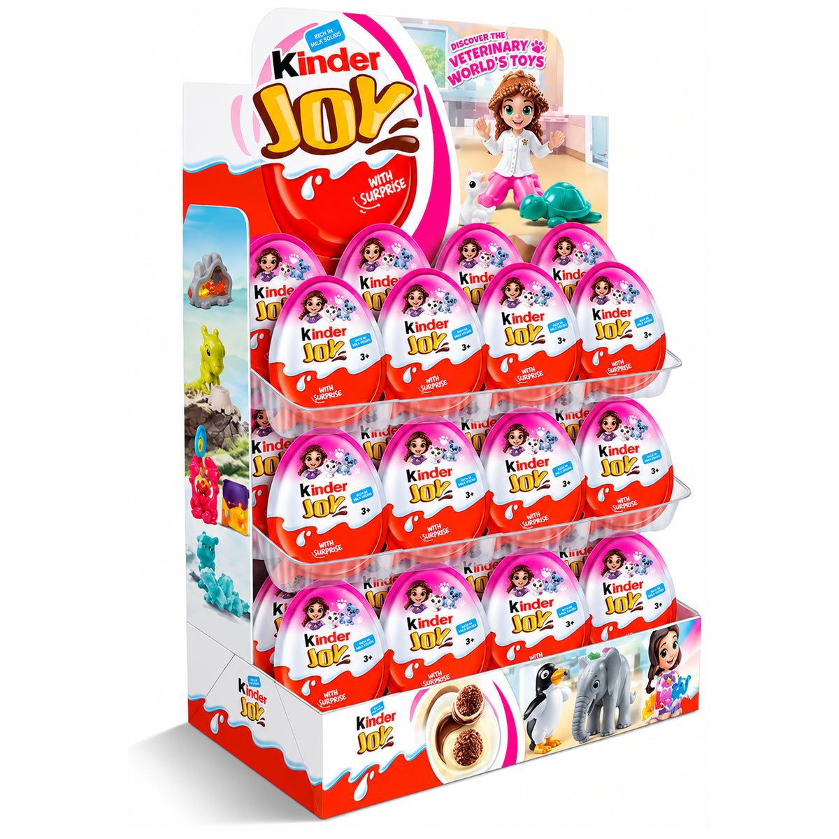 Kinder Joy Girl Veterinary World's Toys - 24ct