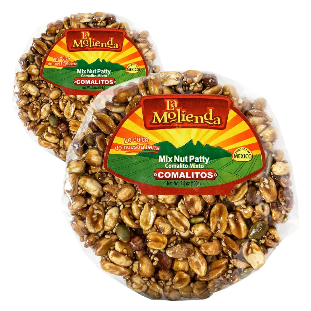 La Molienda Mix Nut Patty Comalitos 3.5oz - 16ct
