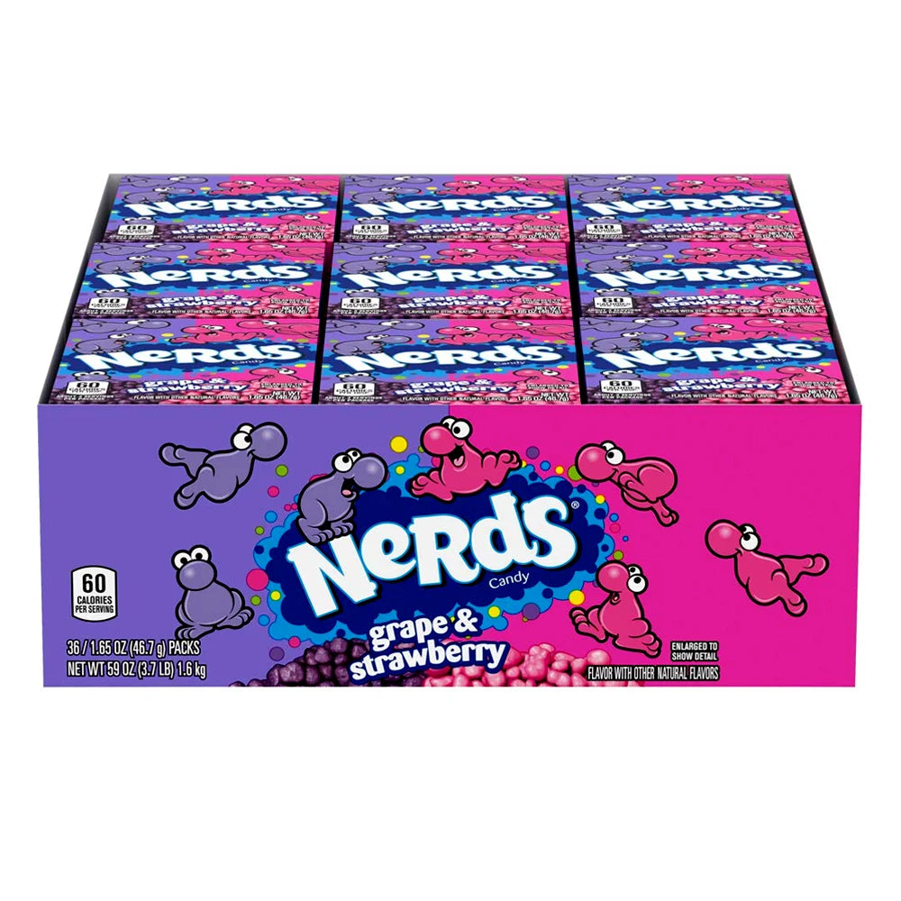 Nerds Candy Grape & Strawberry 1.65oz - 36ct