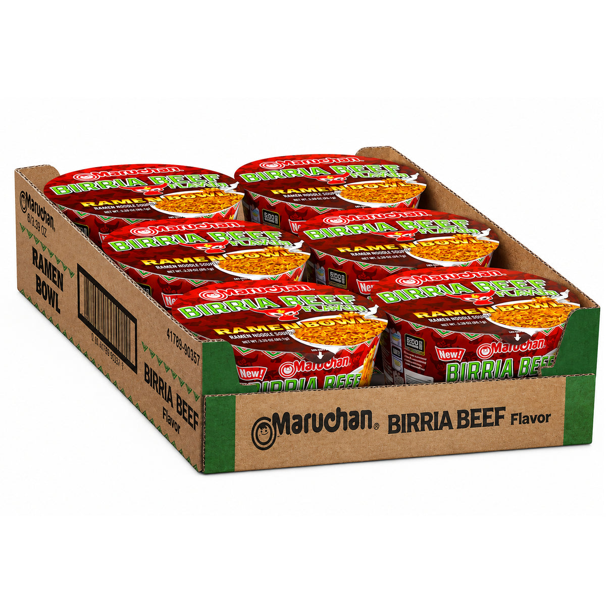 Maruchan Bowl Birria Beef Instant Cup 3.39oz - 6ct