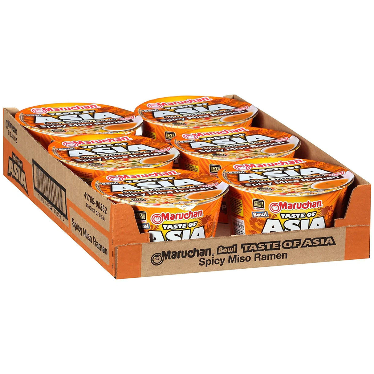 Maruchan Bowl Spicy Miso Instant Cup 3.38oz - 6ct