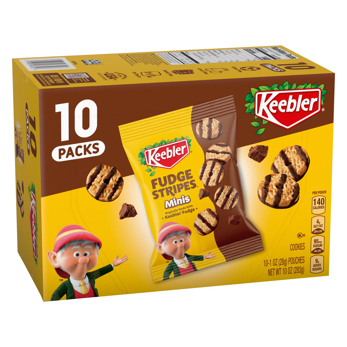 Keebler Minis Fudge Stripes Original Cookies 1oz - 10ct