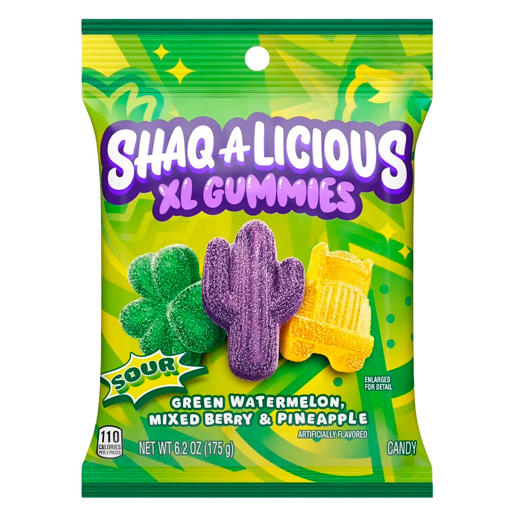 Shaq-A-Licious Sour Chewy Gummies 6.2 oz
