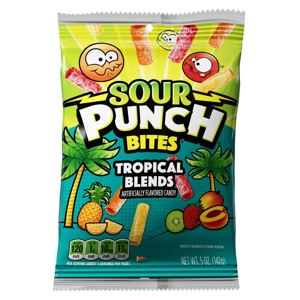 Sour Punch Bites Tropical 5oz - Single