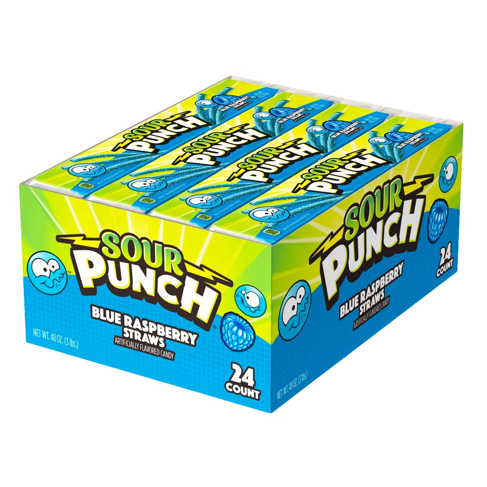 Sour Punch Blue Raspberry 48oz - 24ct