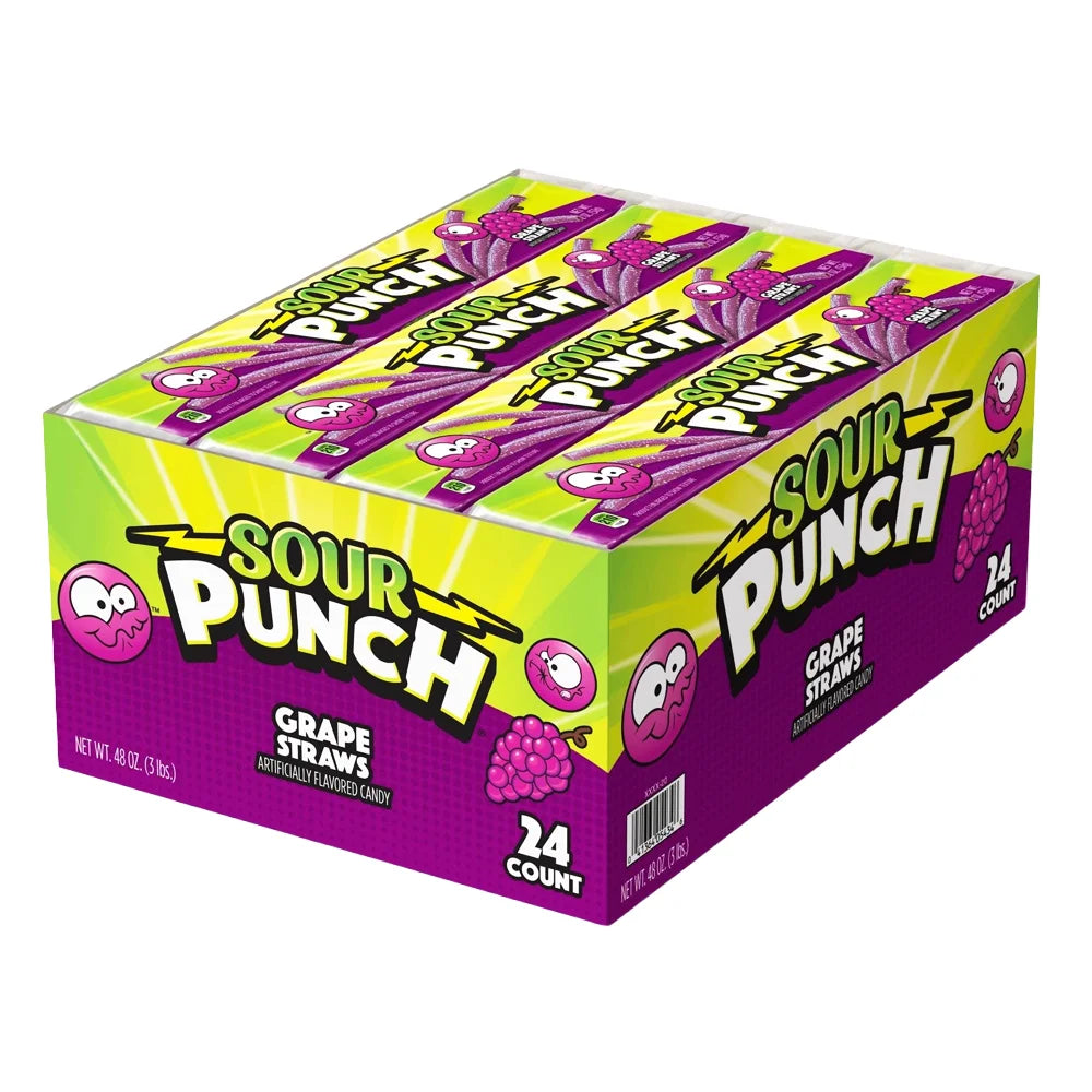 Sour Punch Grape 48oz - 24ct