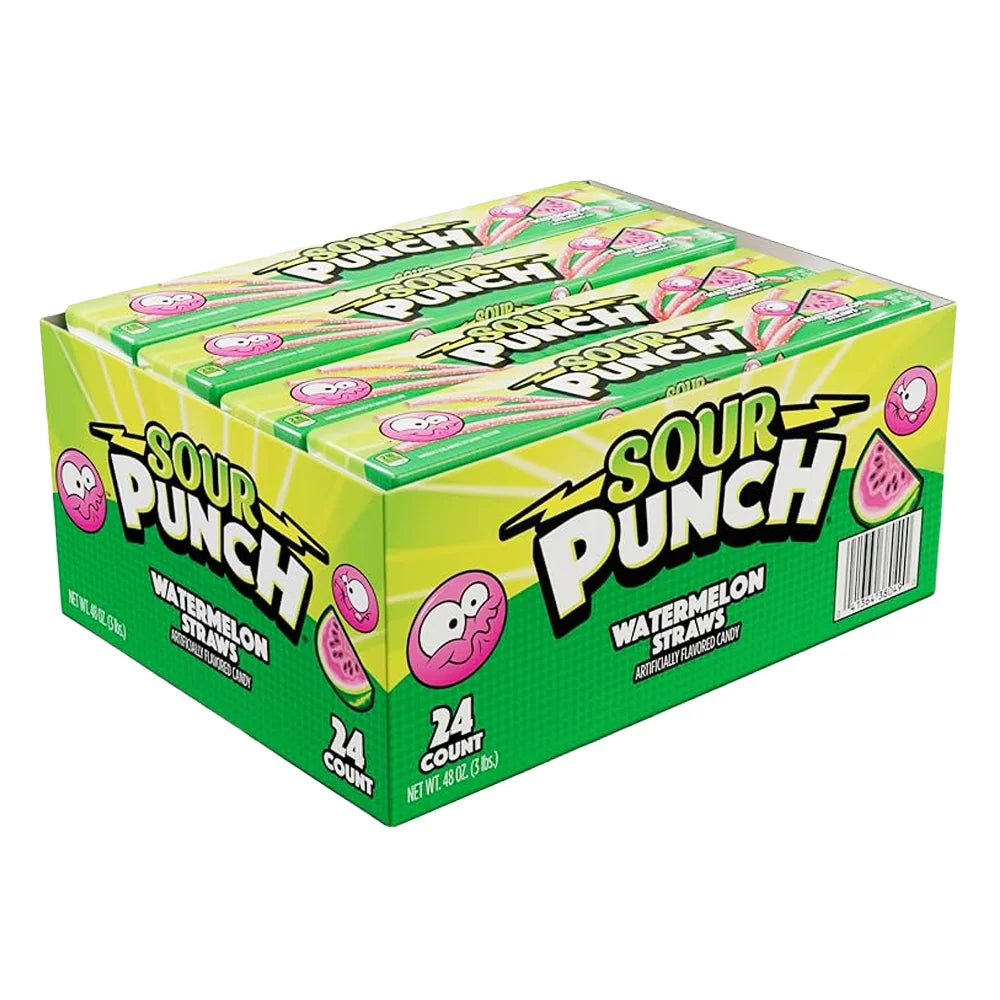 Sour Punch Watermelon 48oz - 24ct