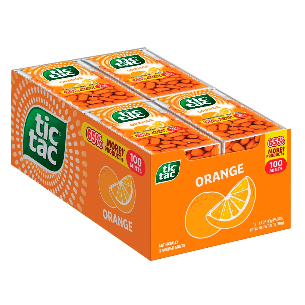 Tic Tac Orange 100pc 1.7oz - 12ct