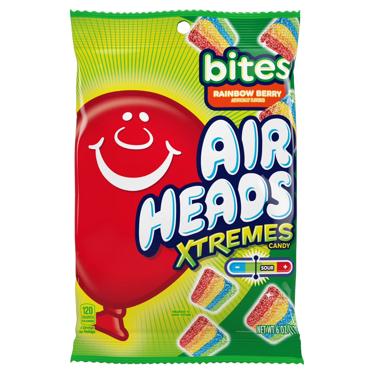 Airheads Xtremes Bites Rainbow Berry 6oz - Peg