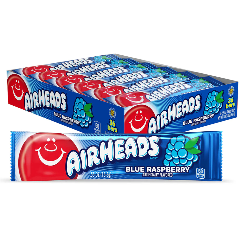 Airheads Blue Raspberry 0.55oz - 36ct