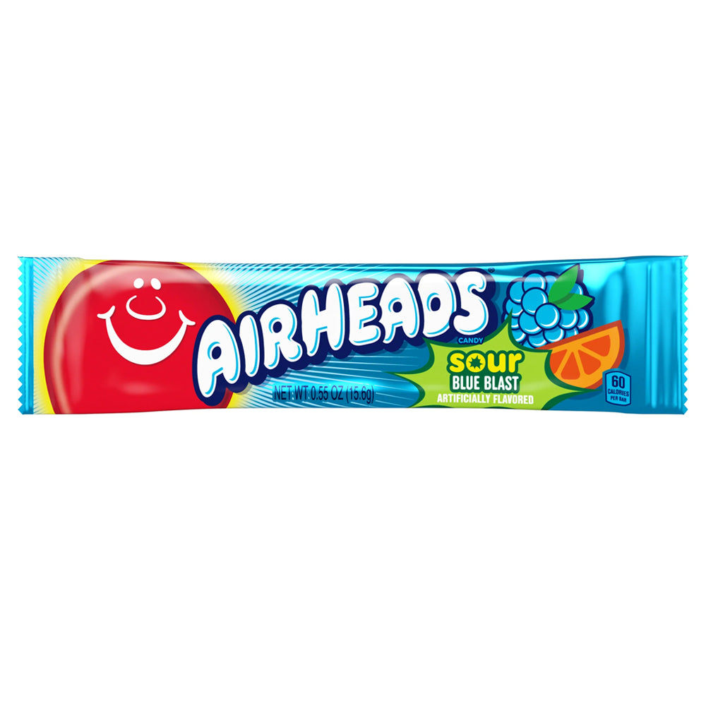 Airheads Sour Blue Blast 0.55oz - 36ct