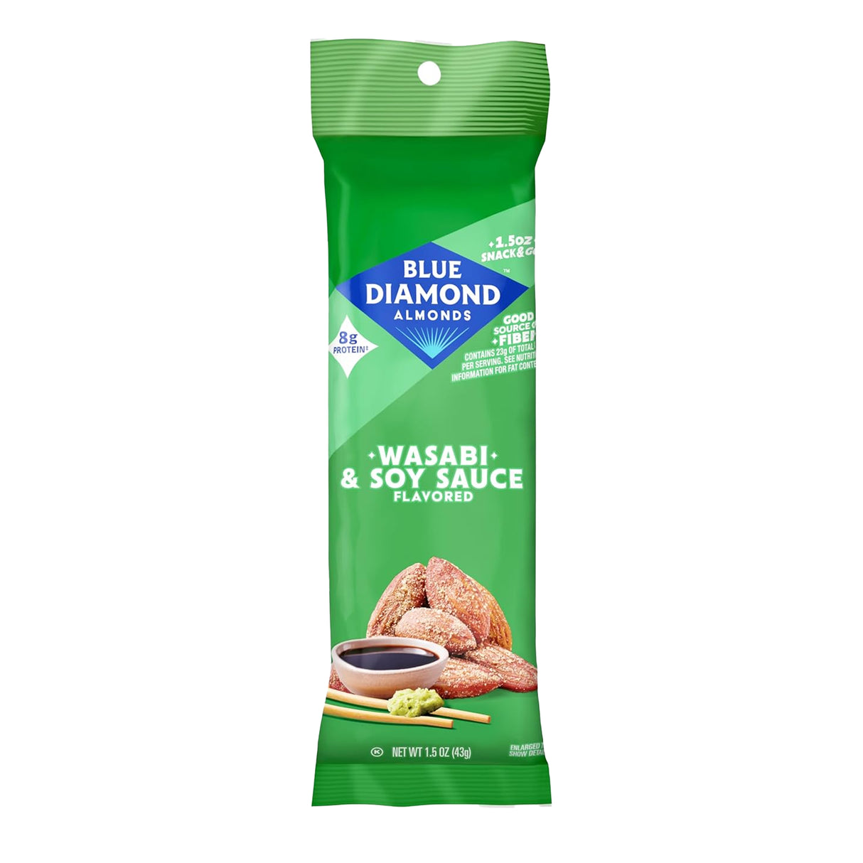 Blue Diamond Wasabi & Soy Almonds 1.5oz - 18ct