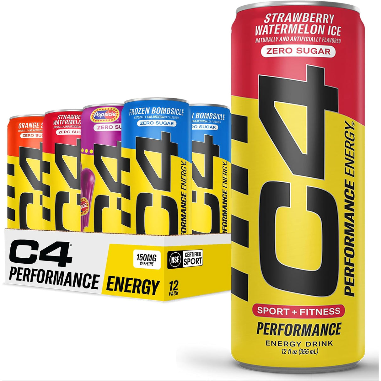 C4 Performance Variety Pack Energy Drink 16oz - 12ct