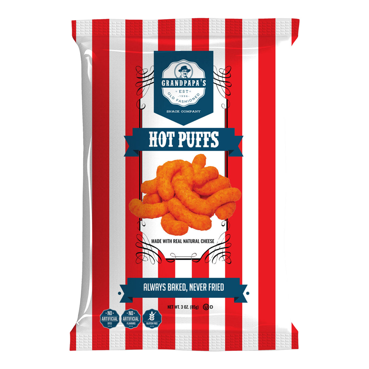 Grandpapa's Hot Puffs 3oz Single