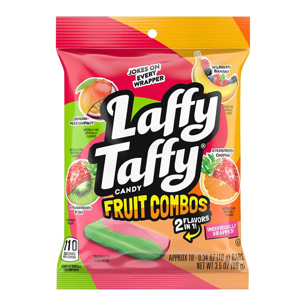 Laffy Taffy Fruit Combos 3.5oz Peg
