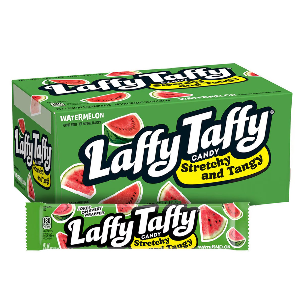 Laffy Taffy Regular Watermelon 1.5oz - 24ct