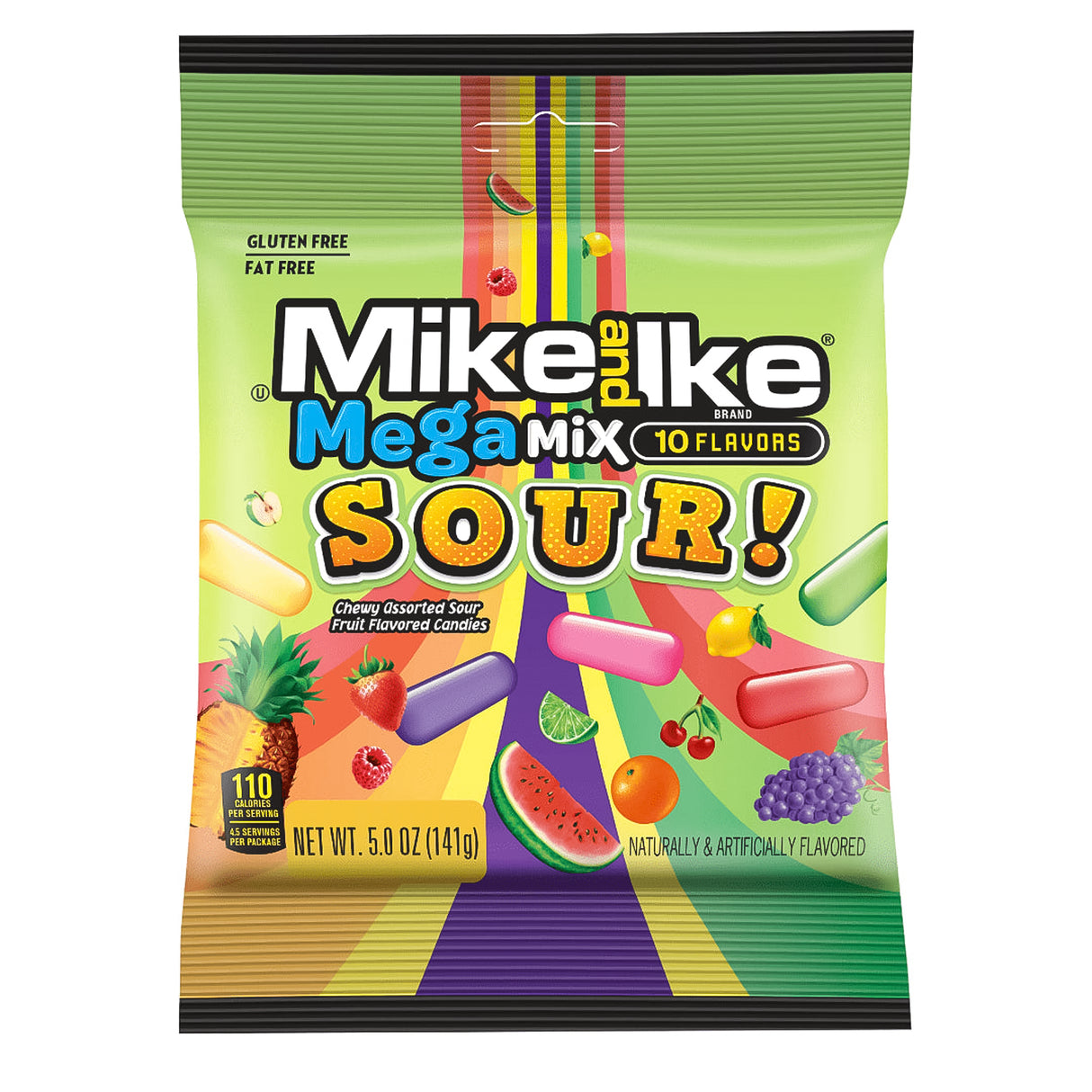 Mike & Ike Mega Mix Sour 5oz Single Peg