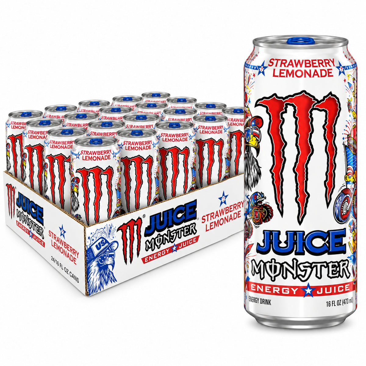 Monster Energy Strawberry Lemonade 16oz - 24ct